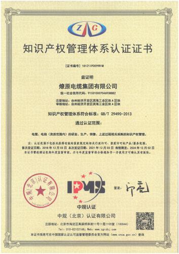 Intellectual Property Management System Certification